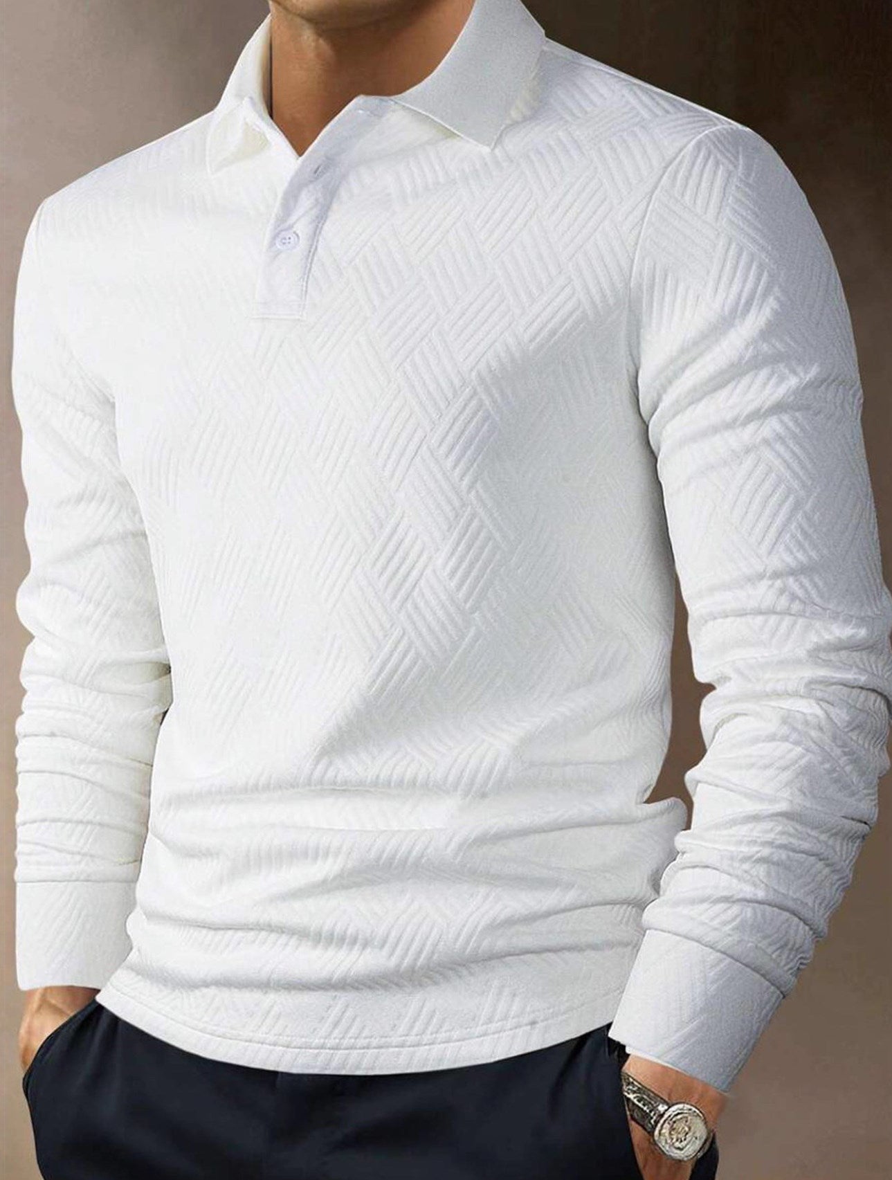 CASTELLO LONG SLEEVE POLO - Marciano Milano